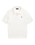 Ralph Lauren Cable Knit Polo - Off white