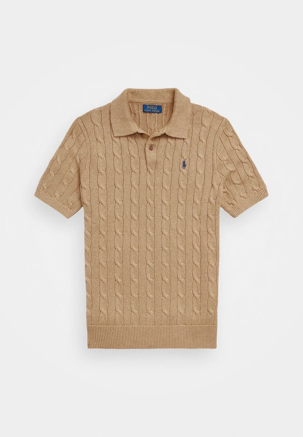 Ralph Lauren Cable knit polo - Brown