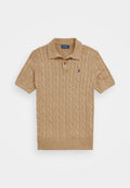 Ralph Lauren Cable knit polo - Brown